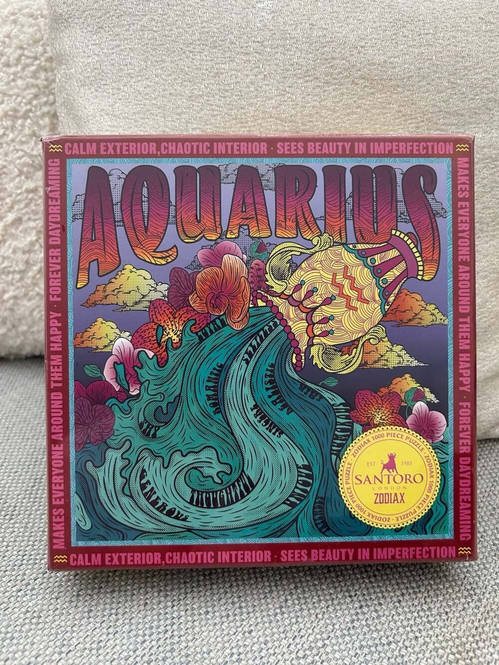 Santoro London Zodiax 1000 Piece Jigsaw Puzzle Aquarius
